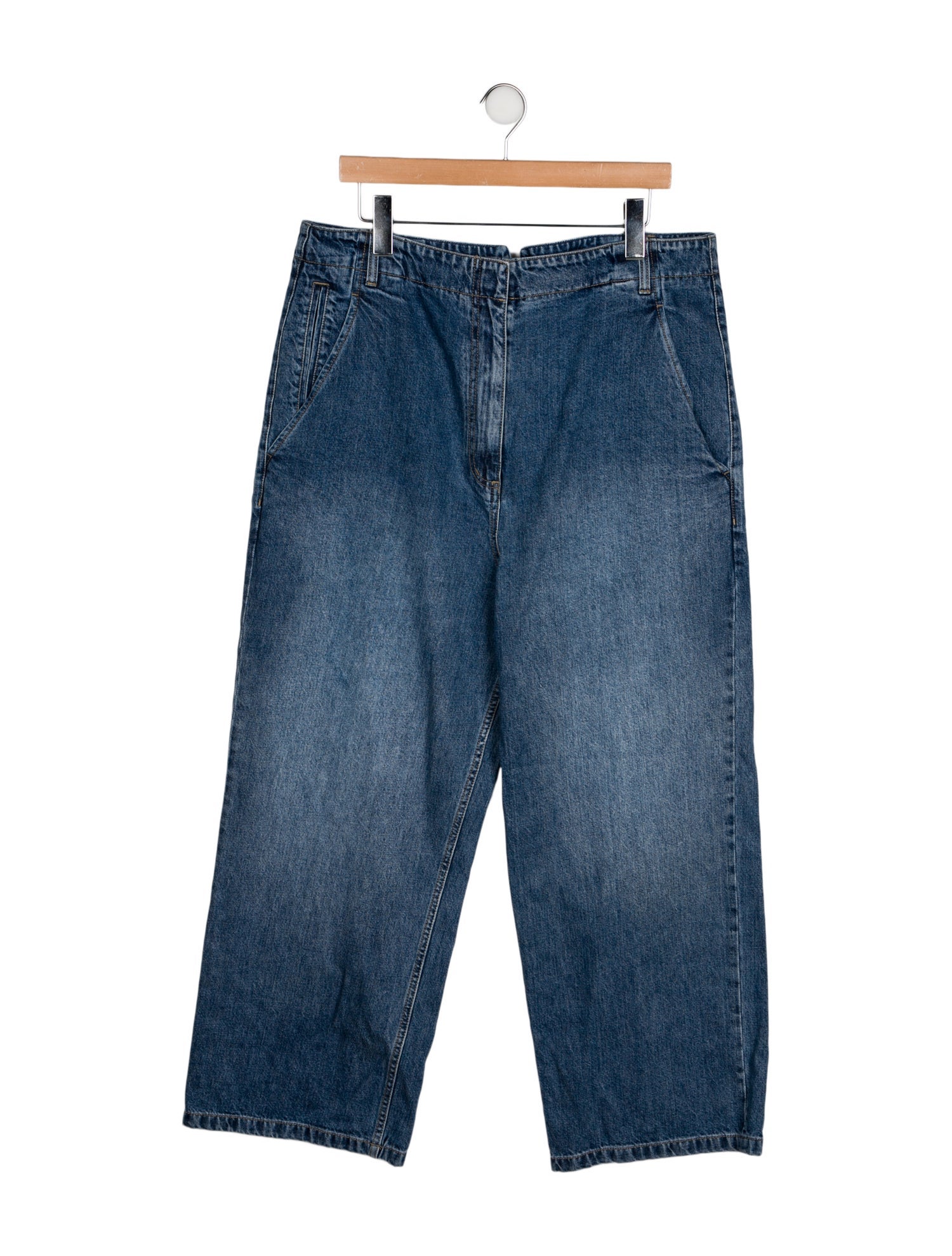 Tibi High-Rise Wide Leg Jeans