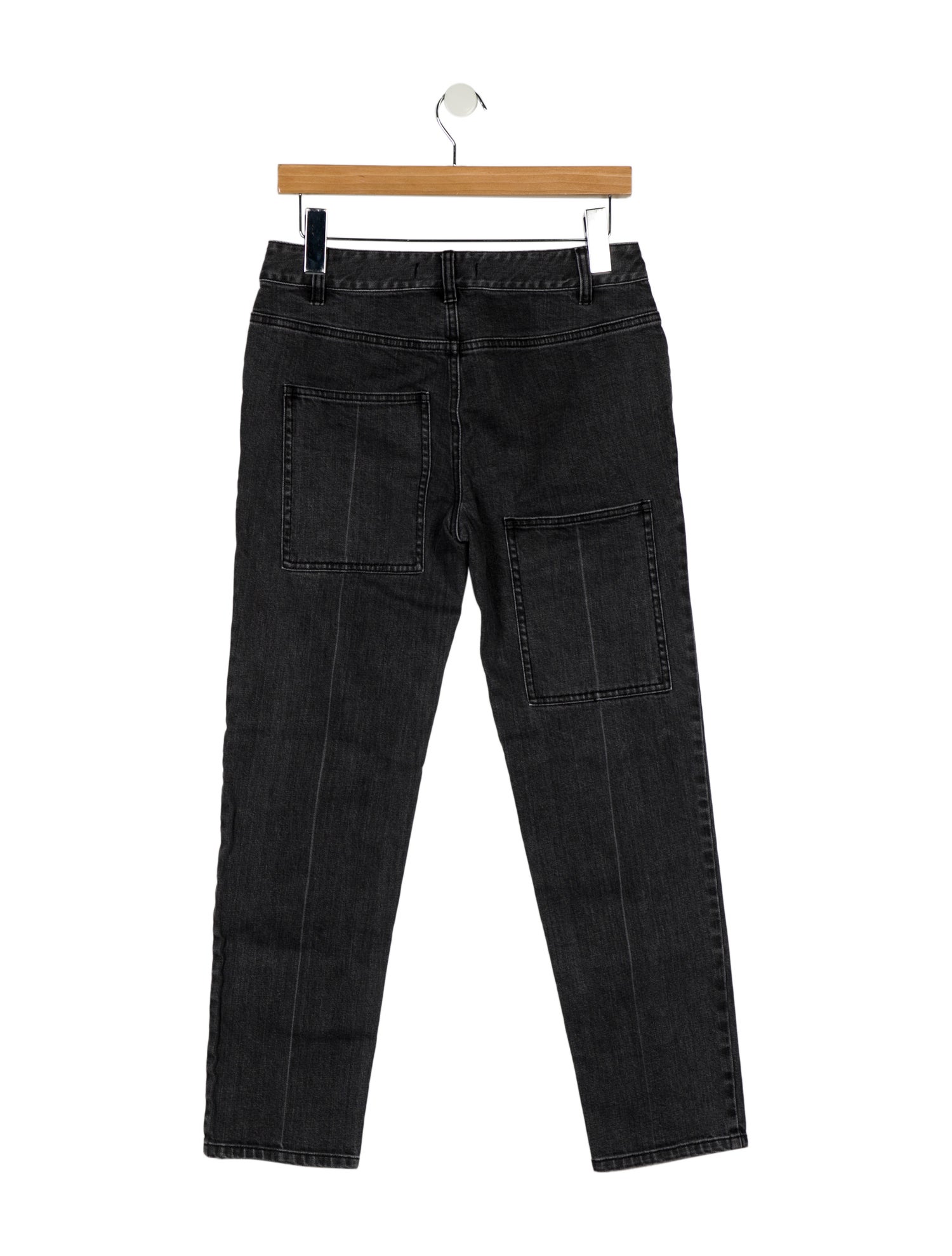 Tibi Mid-Rise Straight Leg Jeans
