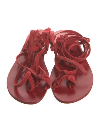 Tibi Suede Gladiator Sandals