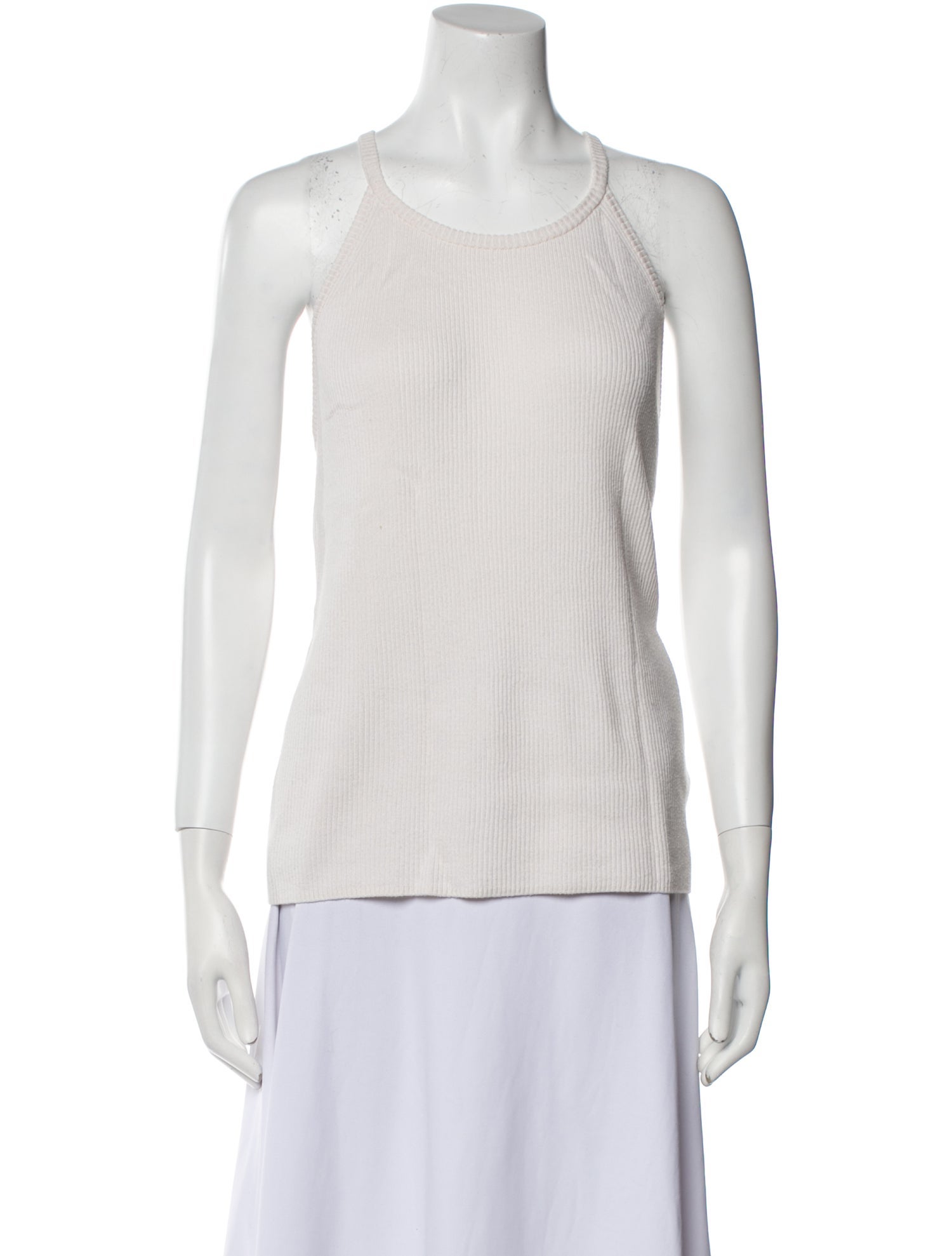 Tibi Scoop Neck Sleeveless Top