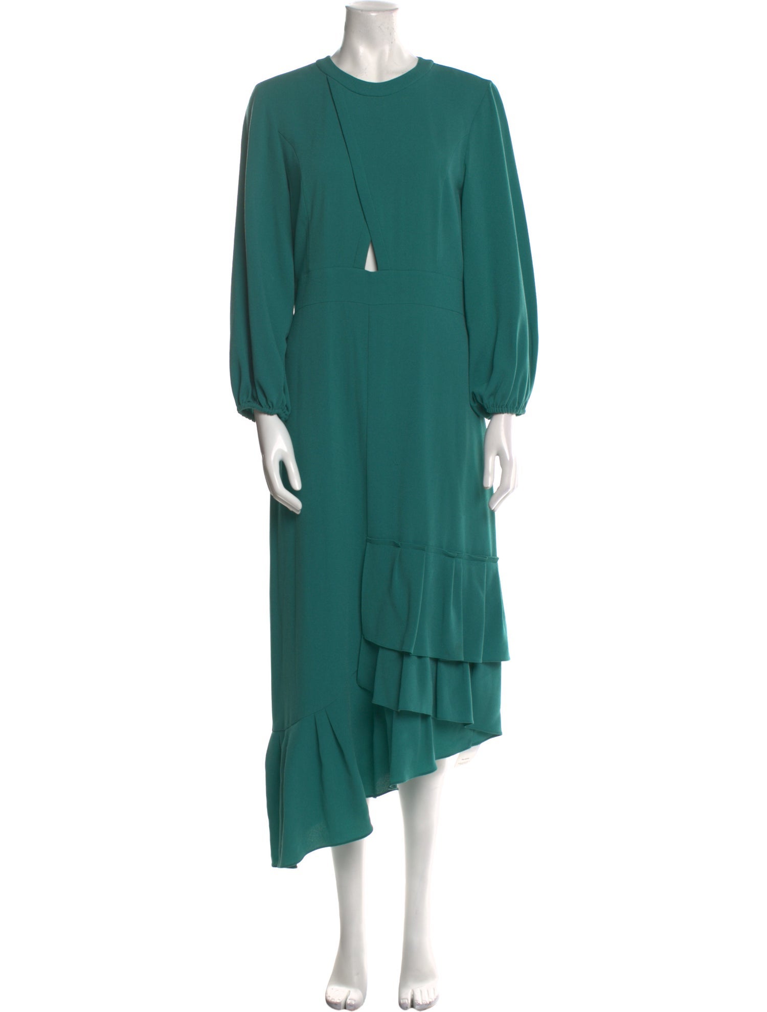 Tibi Crew Neck Long Dress