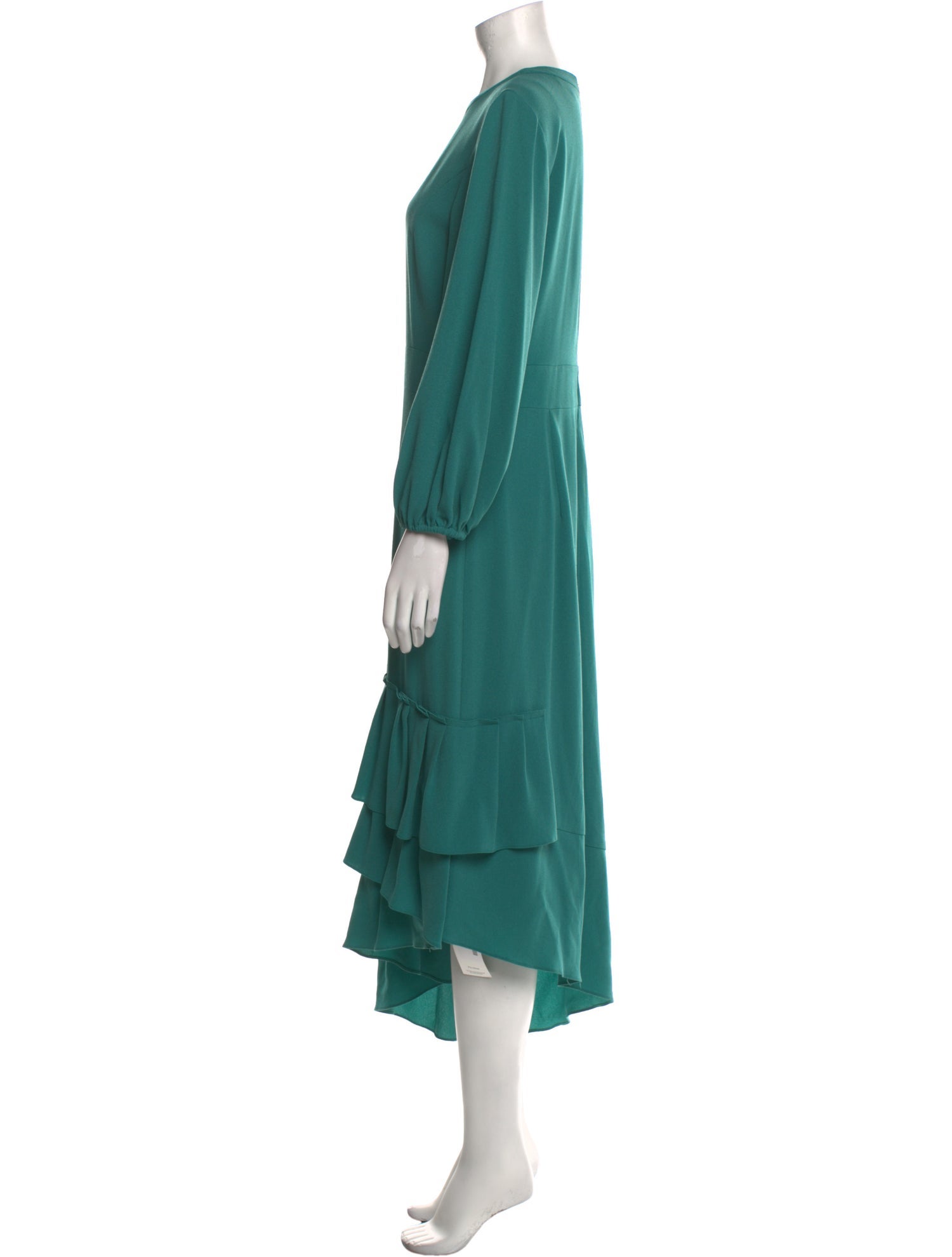 Tibi Crew Neck Long Dress
