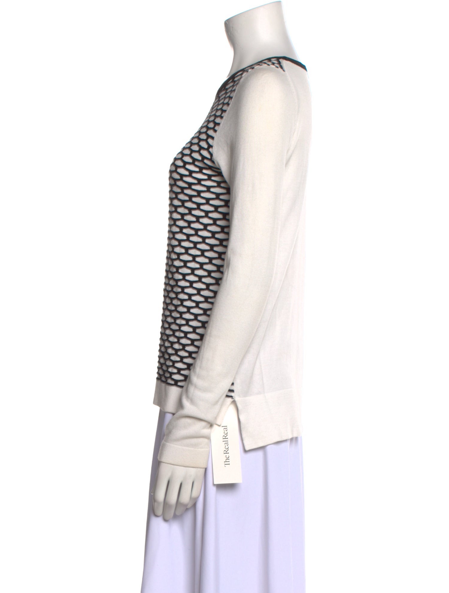 Tibi Printed Crew Neck Sweatshirt