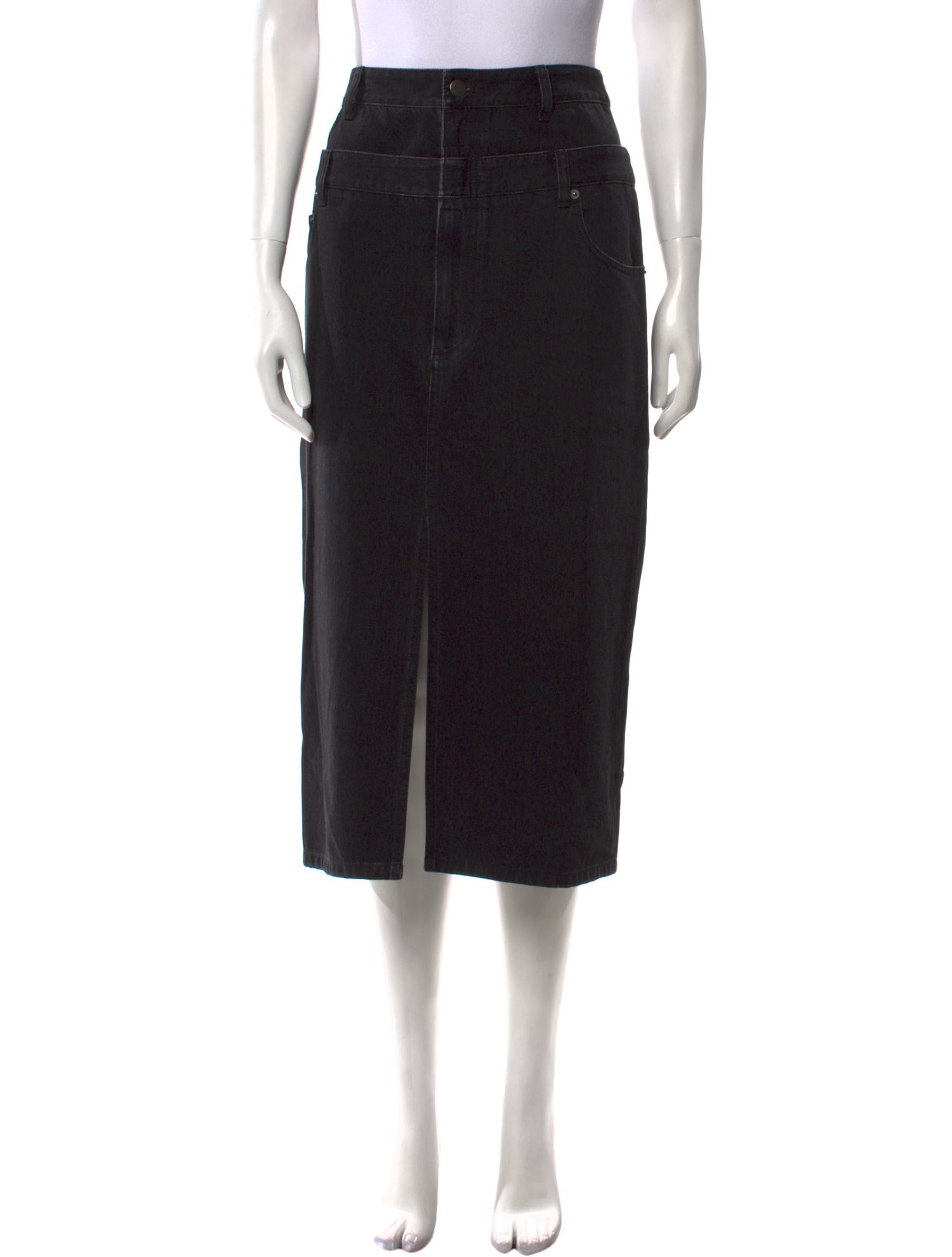 Tibi Cutout Accent Midi Length Skirt