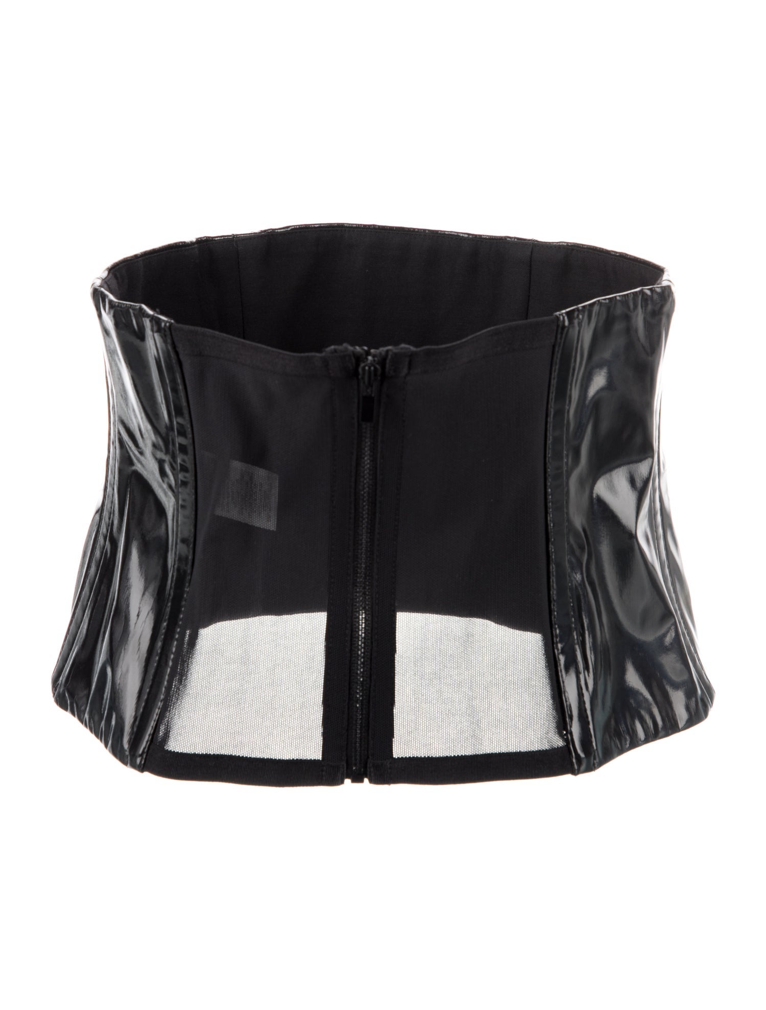Tibi Wide Patent Leather Waist Belt