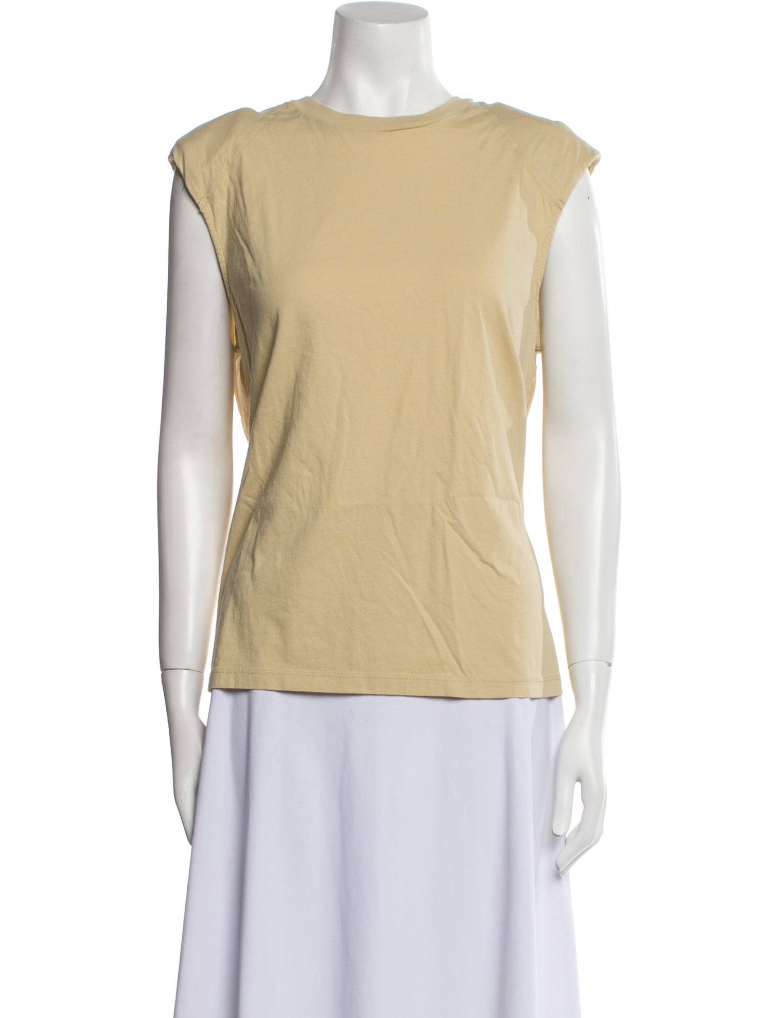 Tibi Bateau Neckline Short Sleeve Top