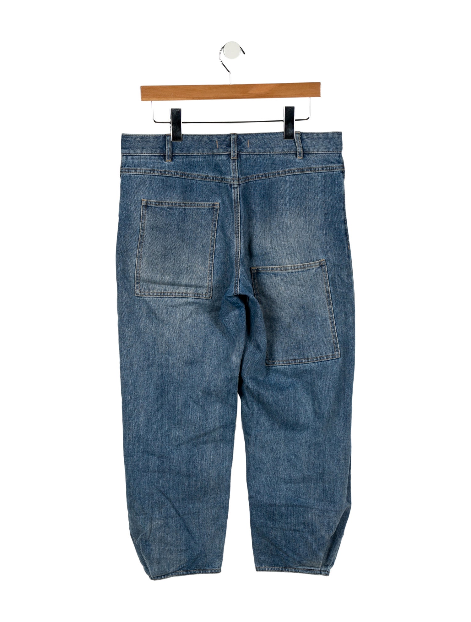 Tibi High-Rise Straight Leg Jeans