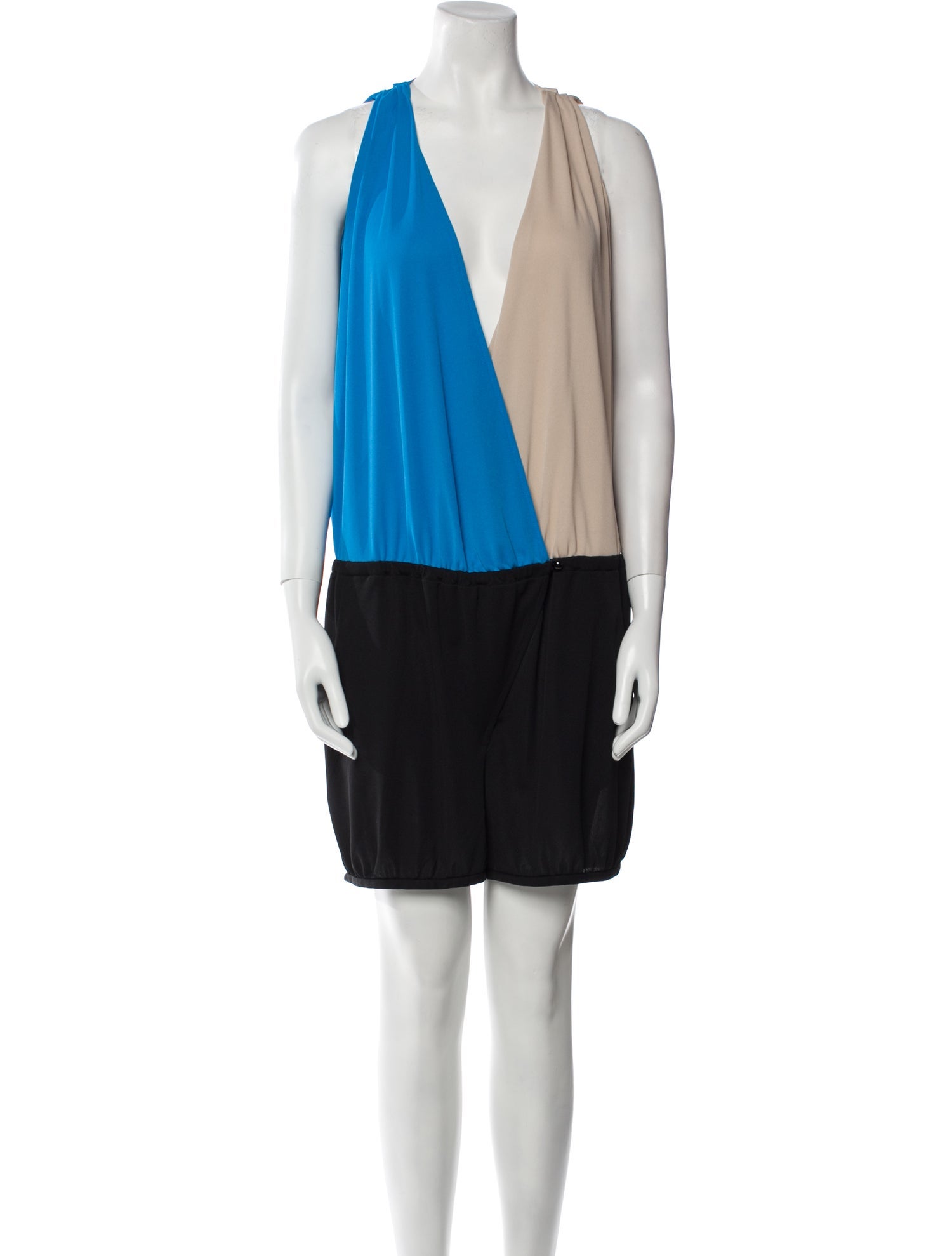 Tibi Plunge Neckline Romper