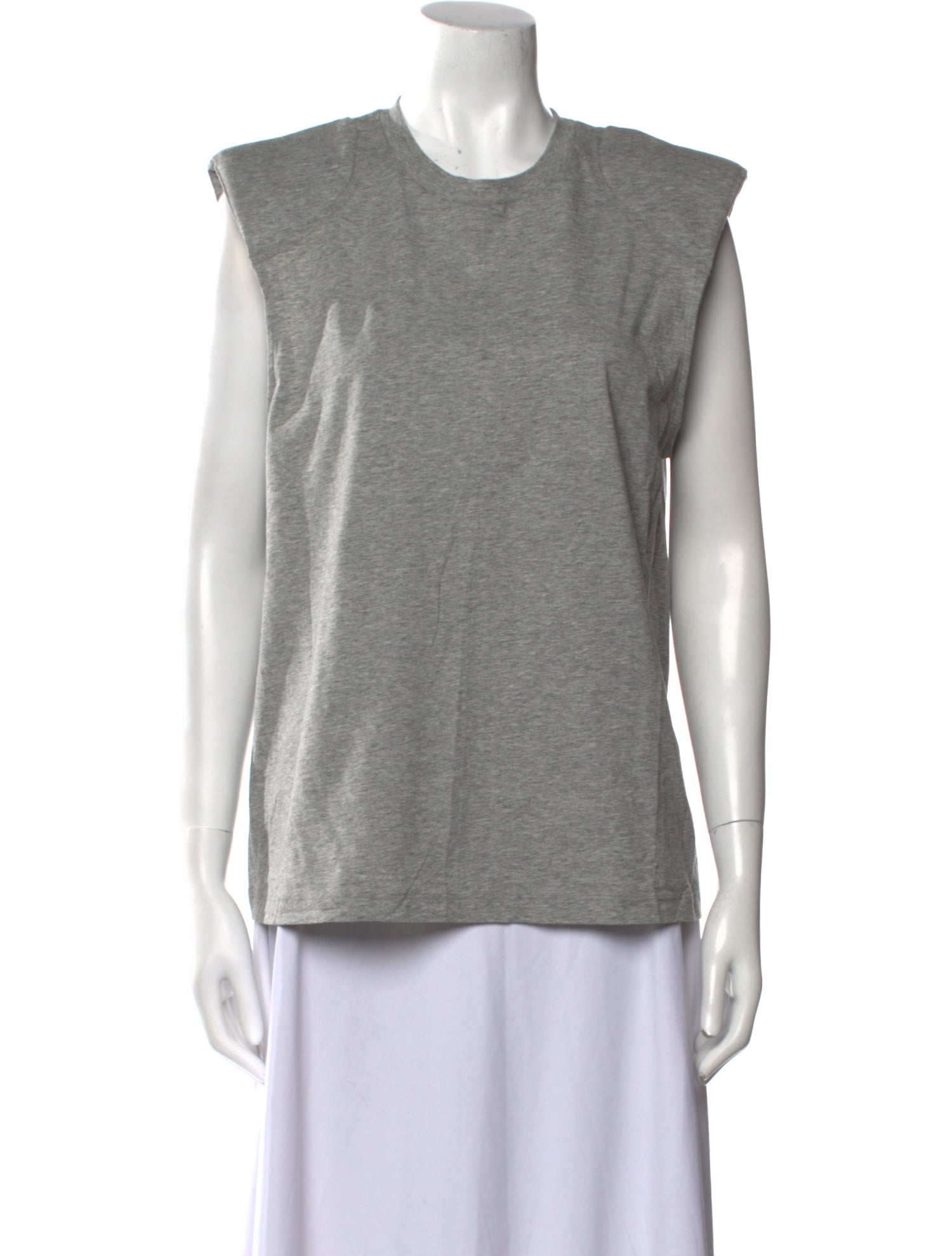 Tibi Crew Neck Sleeveless Top