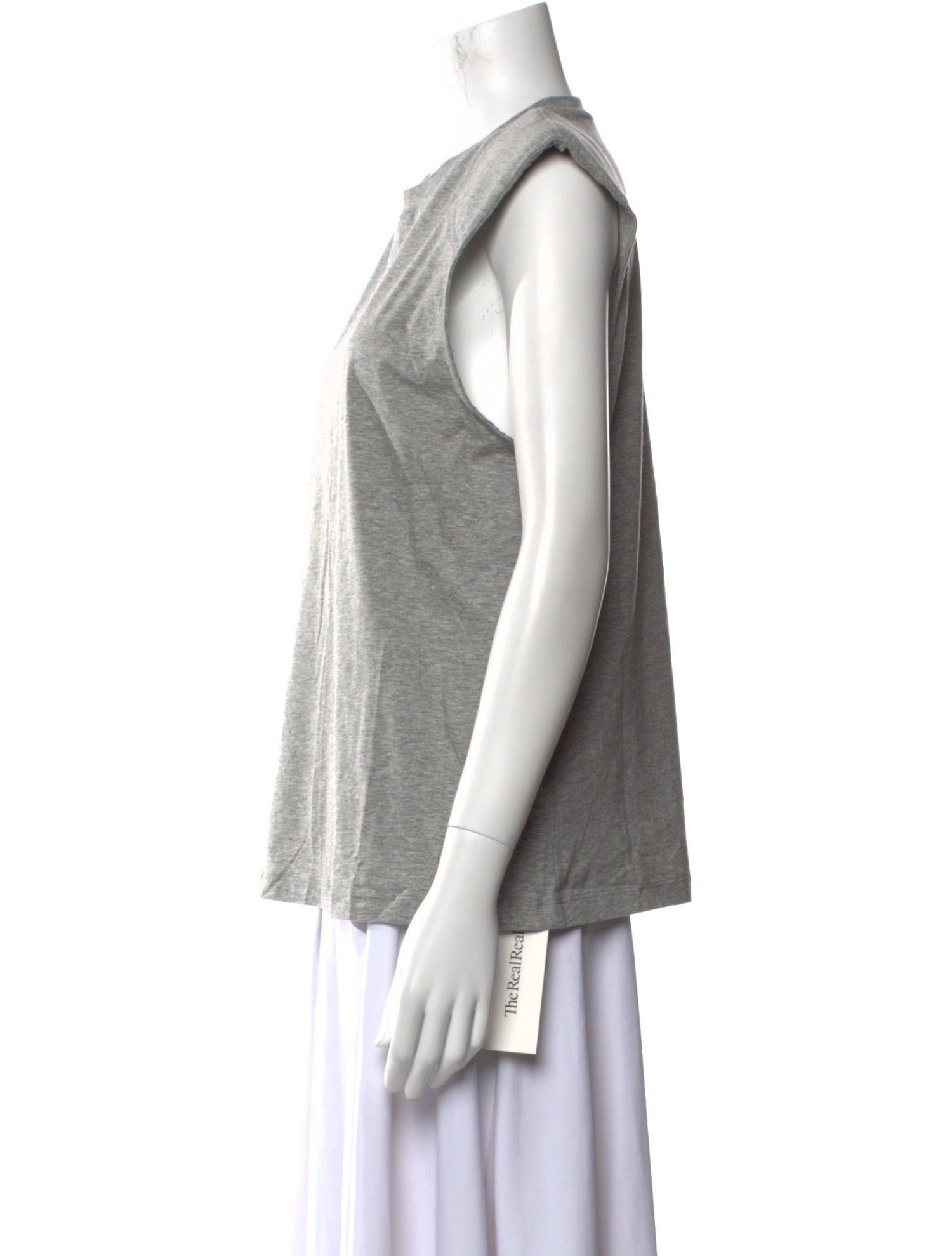 Tibi Crew Neck Sleeveless Top