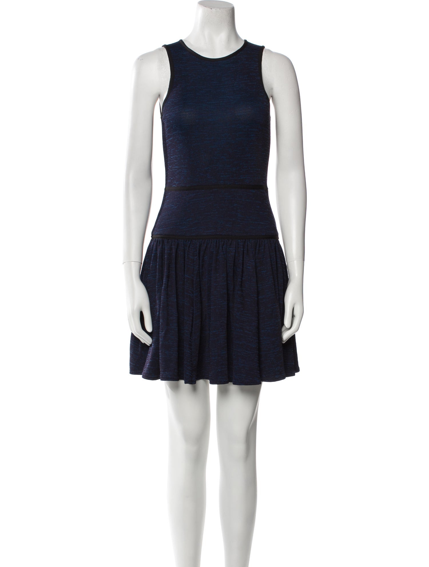 Tibi Crew Neck Mini Dress