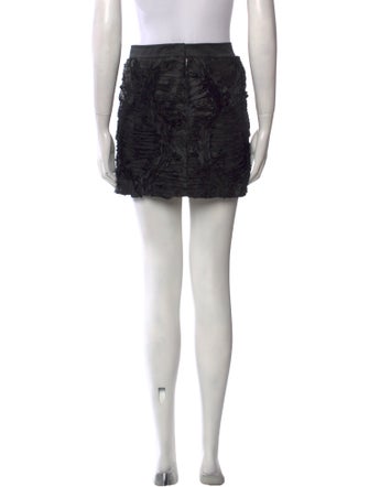 Tibi Raw-Edge Trim Mini Skirt