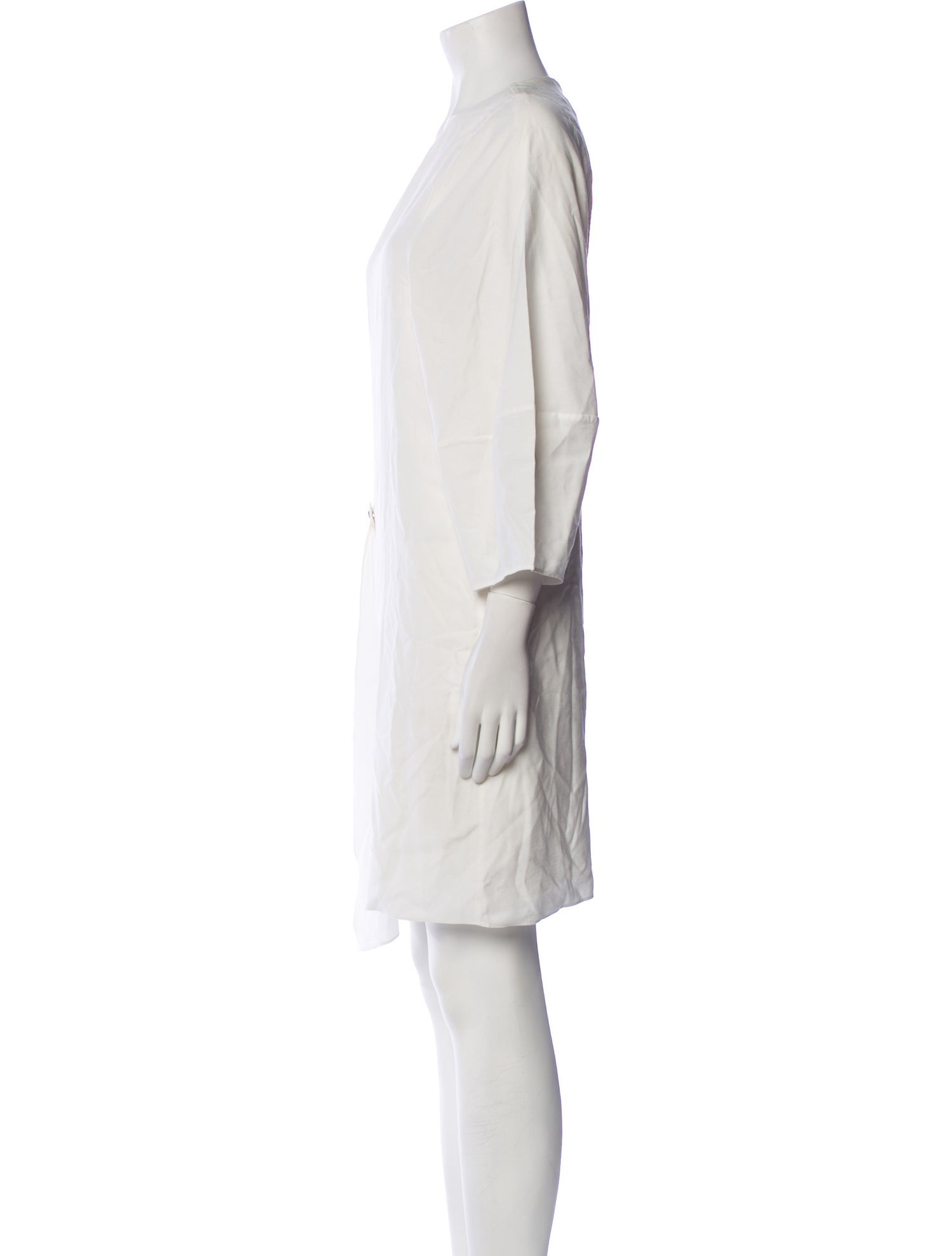 Tibi Faux Leather Knee-Length Dress