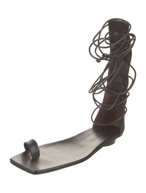 Tibi Leather Gladiator Sandals