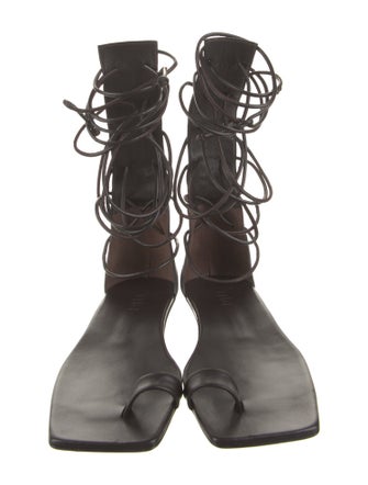 Tibi Leather Gladiator Sandals