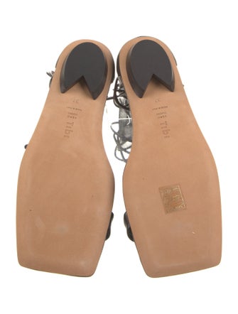 Tibi Leather Gladiator Sandals