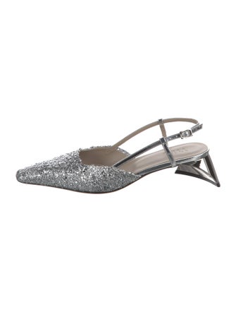 Tibi Sequins Slingback Pumps