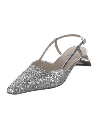 Tibi Sequins Slingback Pumps