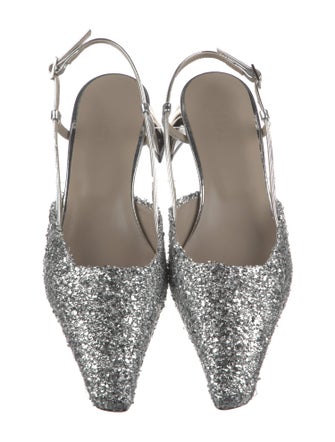 Tibi Sequins Slingback Pumps