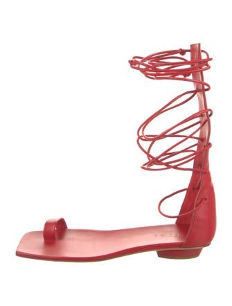Tibi Leather Gladiator Sandals