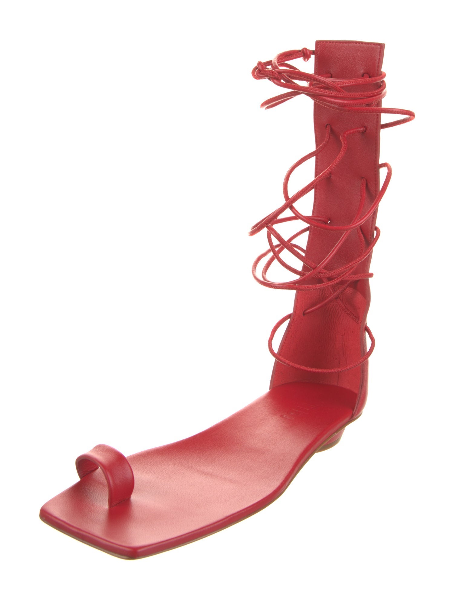 Tibi Leather Gladiator Sandals