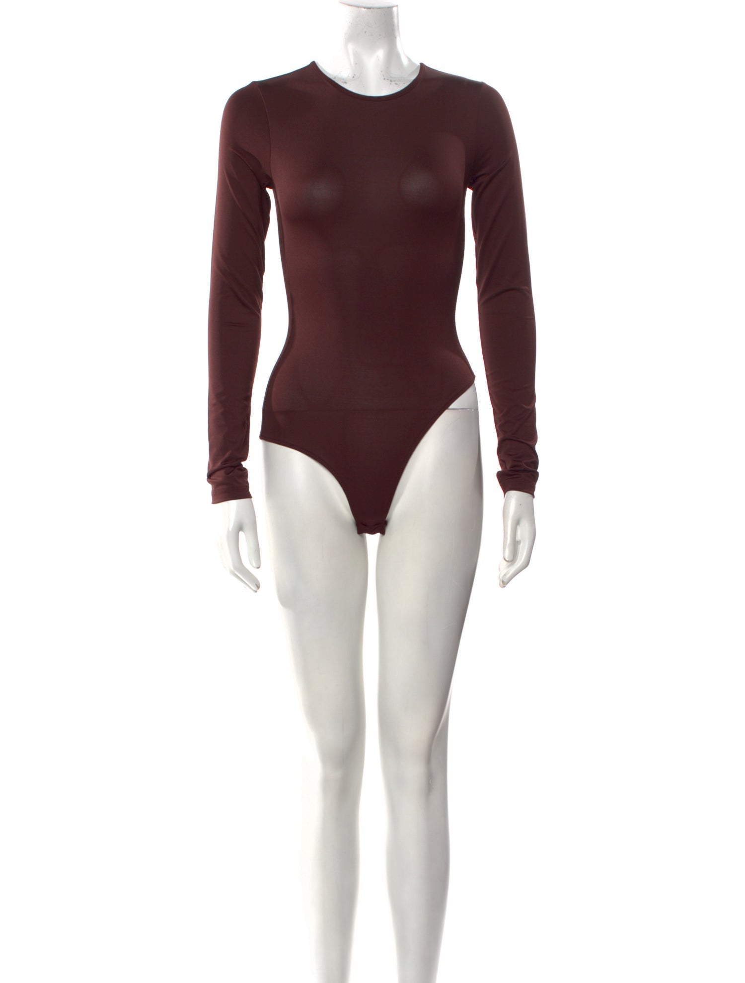 Tibi Crew Neck Long Sleeve Bodysuit