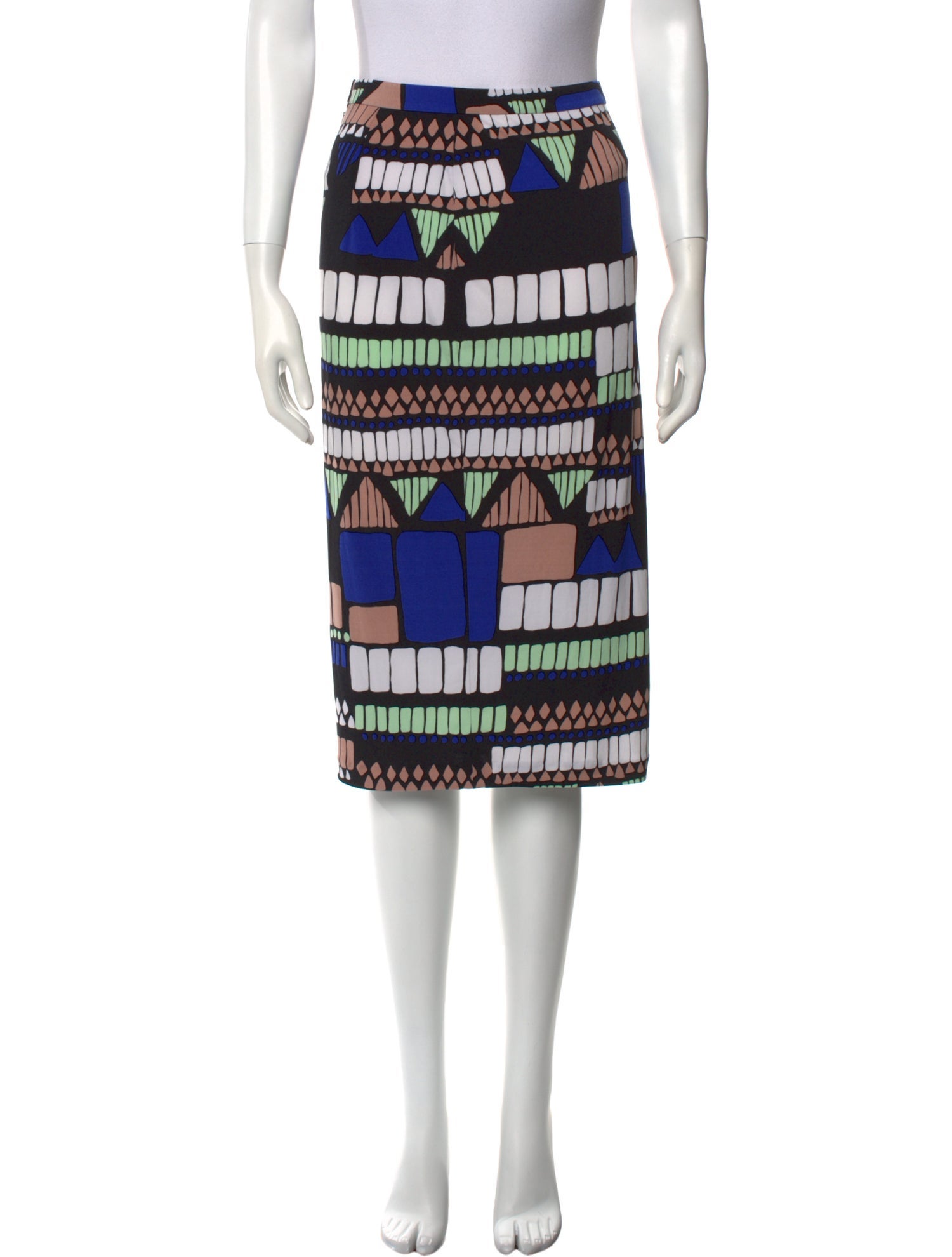 Tibi Printed Midi Length Skirt