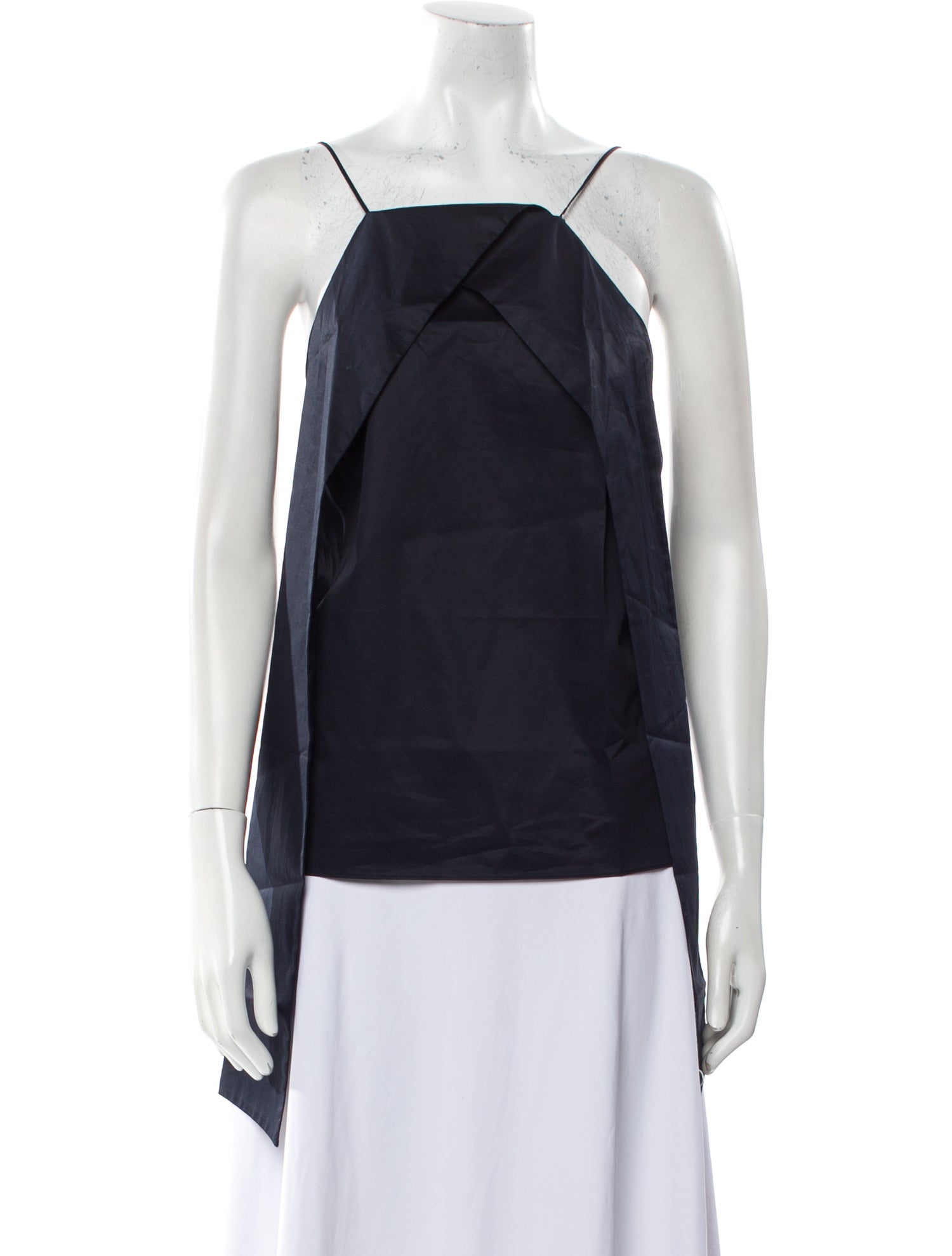 Tibi Square Neckline Sleeveless Top