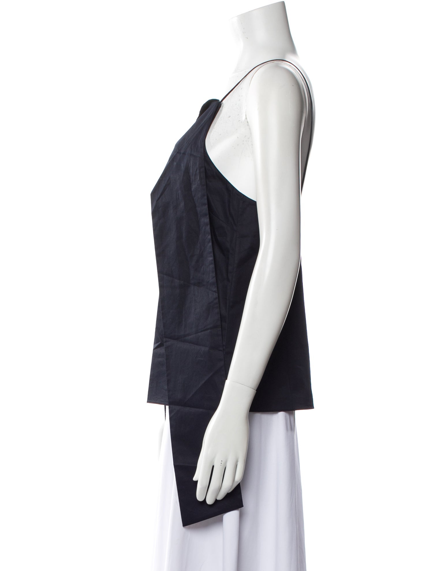 Tibi Square Neckline Sleeveless Top