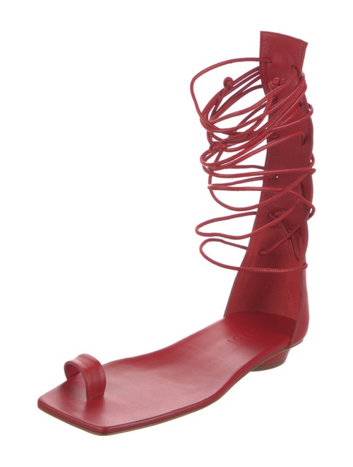 Tibi Leather Gladiator Sandals