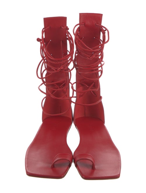 Tibi Leather Gladiator Sandals