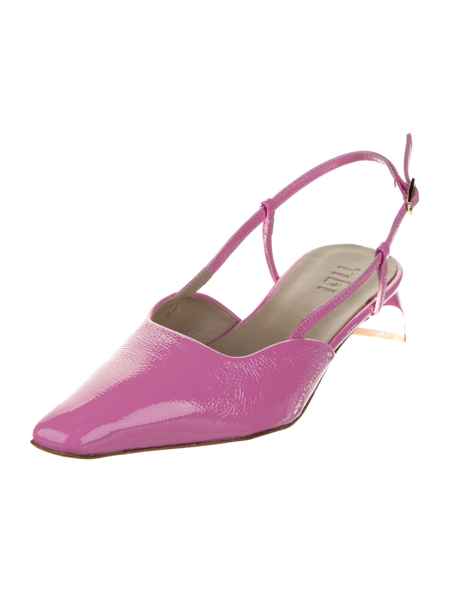 Tibi Patent Leather Slingback Pumps