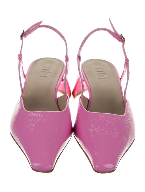 Tibi Patent Leather Slingback Pumps