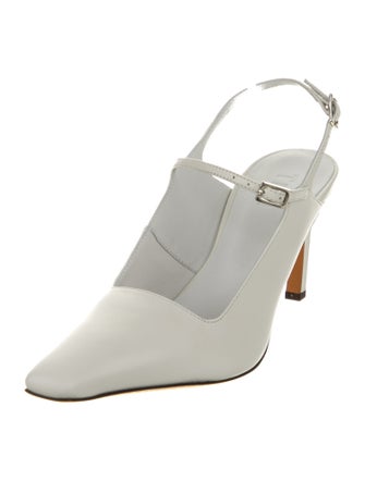 Tibi Leather Slingback Pumps