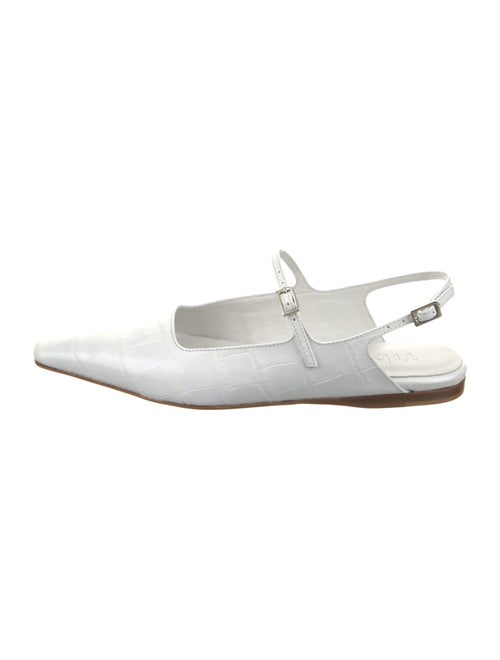 Tibi Leather Slingback Flats