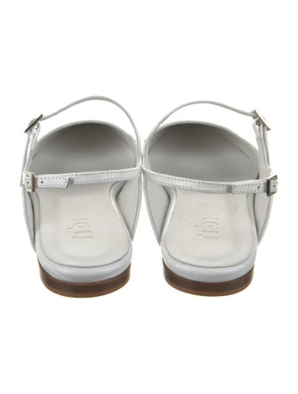Tibi Leather Slingback Flats
