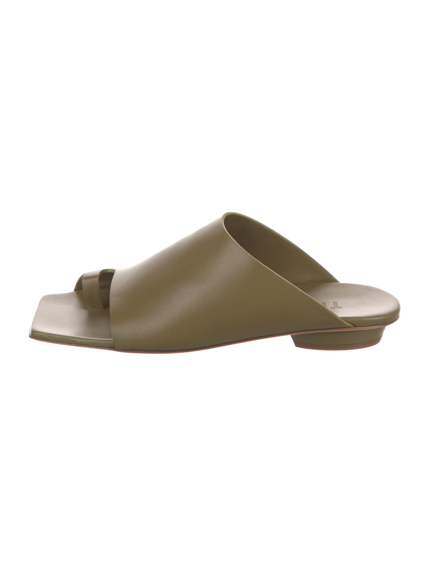 Tibi Leather Slides