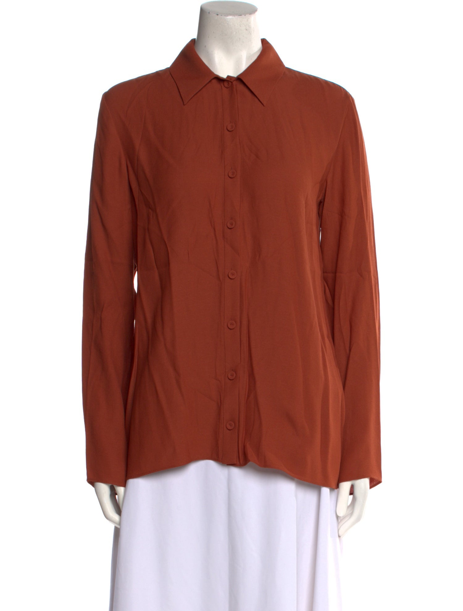 Tibi Long Sleeve Button-Up Top w/ Tags