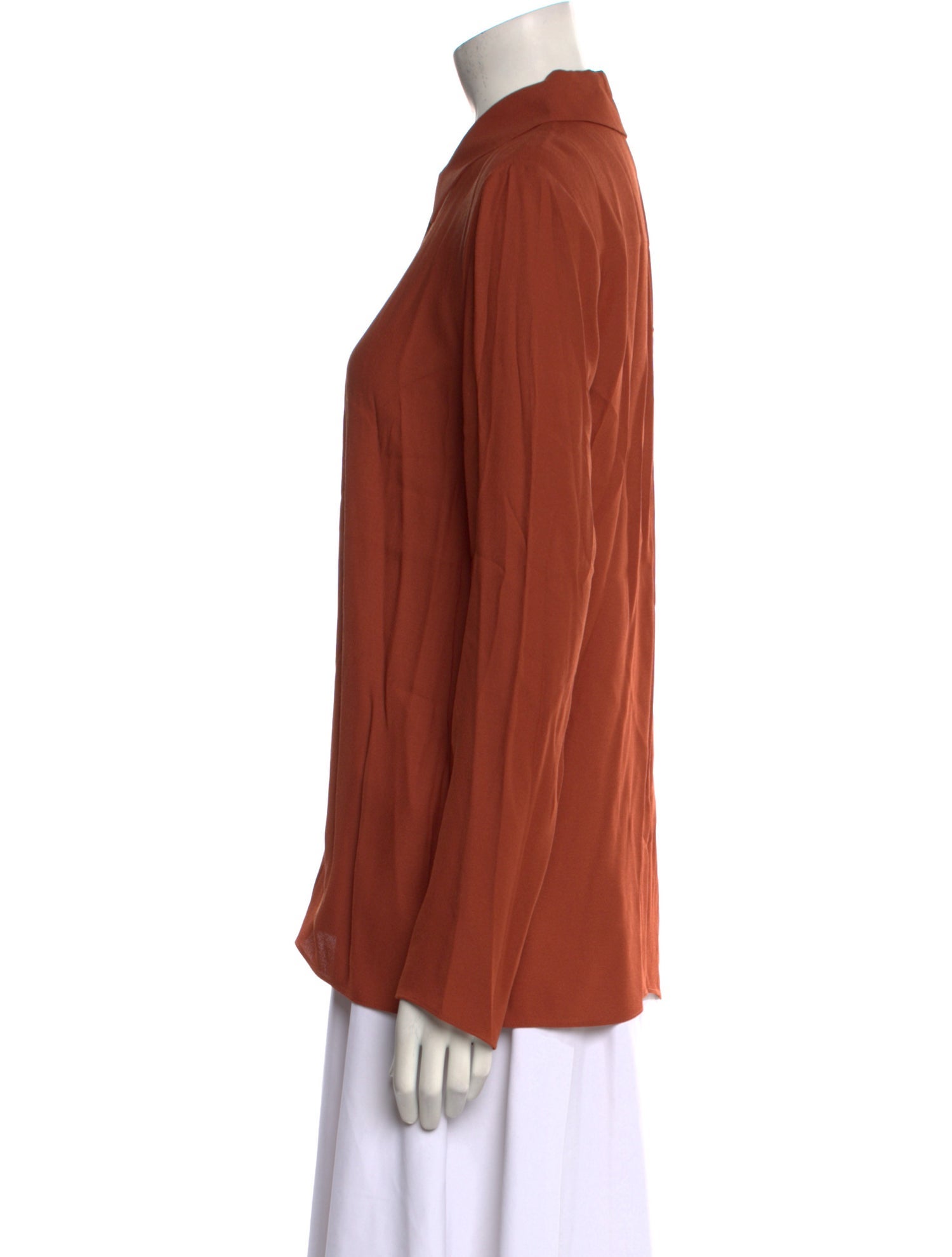 Tibi Long Sleeve Button-Up Top w/ Tags