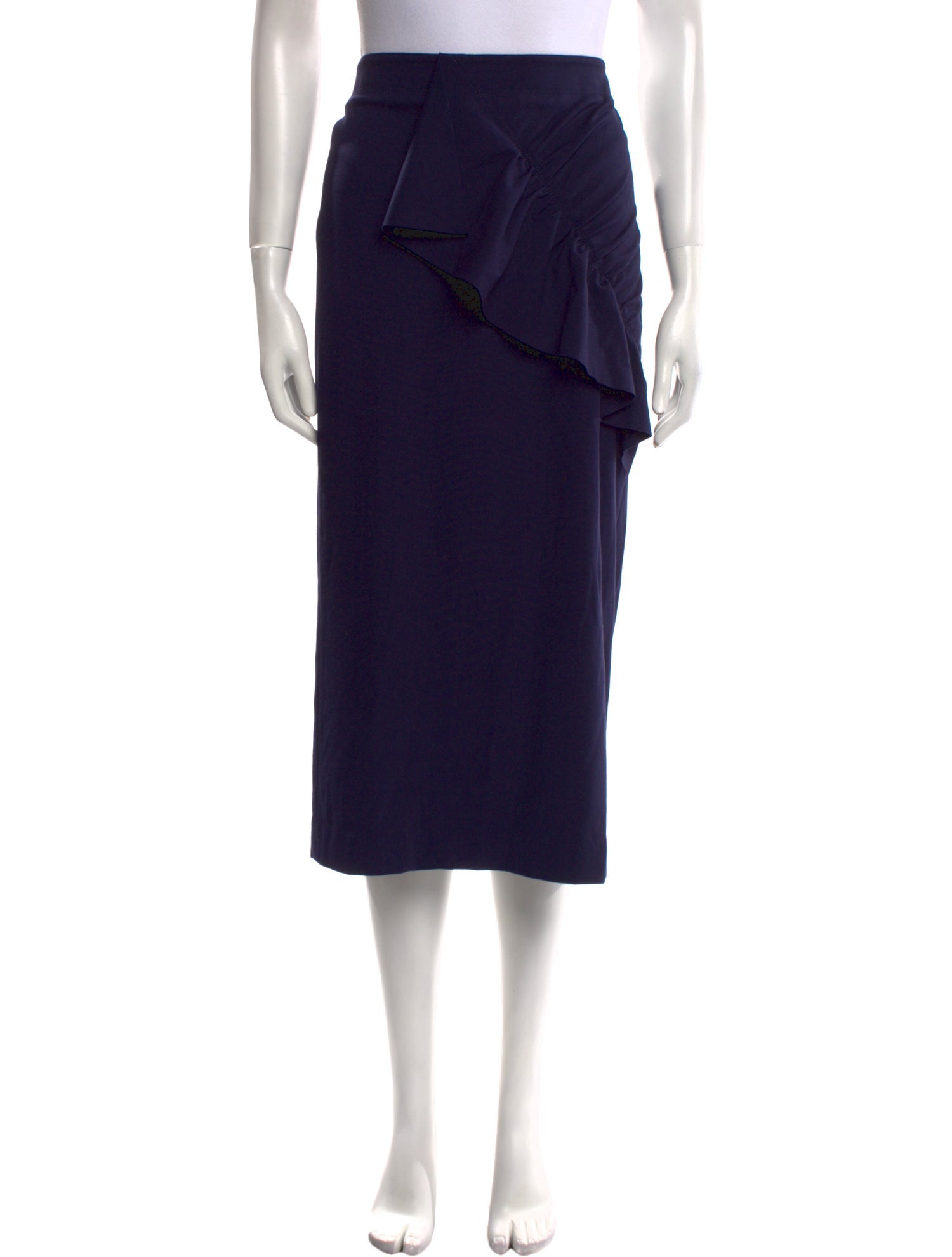 Tibi Ruffle Embellishment Midi Length Skirt