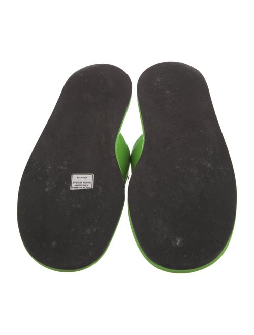 Tibi Patent Leather Slides