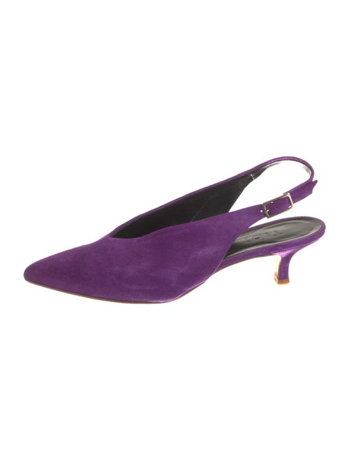 Tibi Suede Slingback Pumps