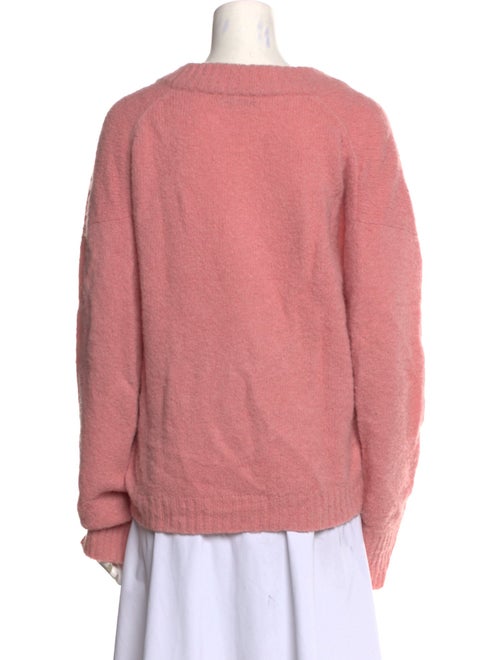 Tibi Alpaca V-Neck Sweater