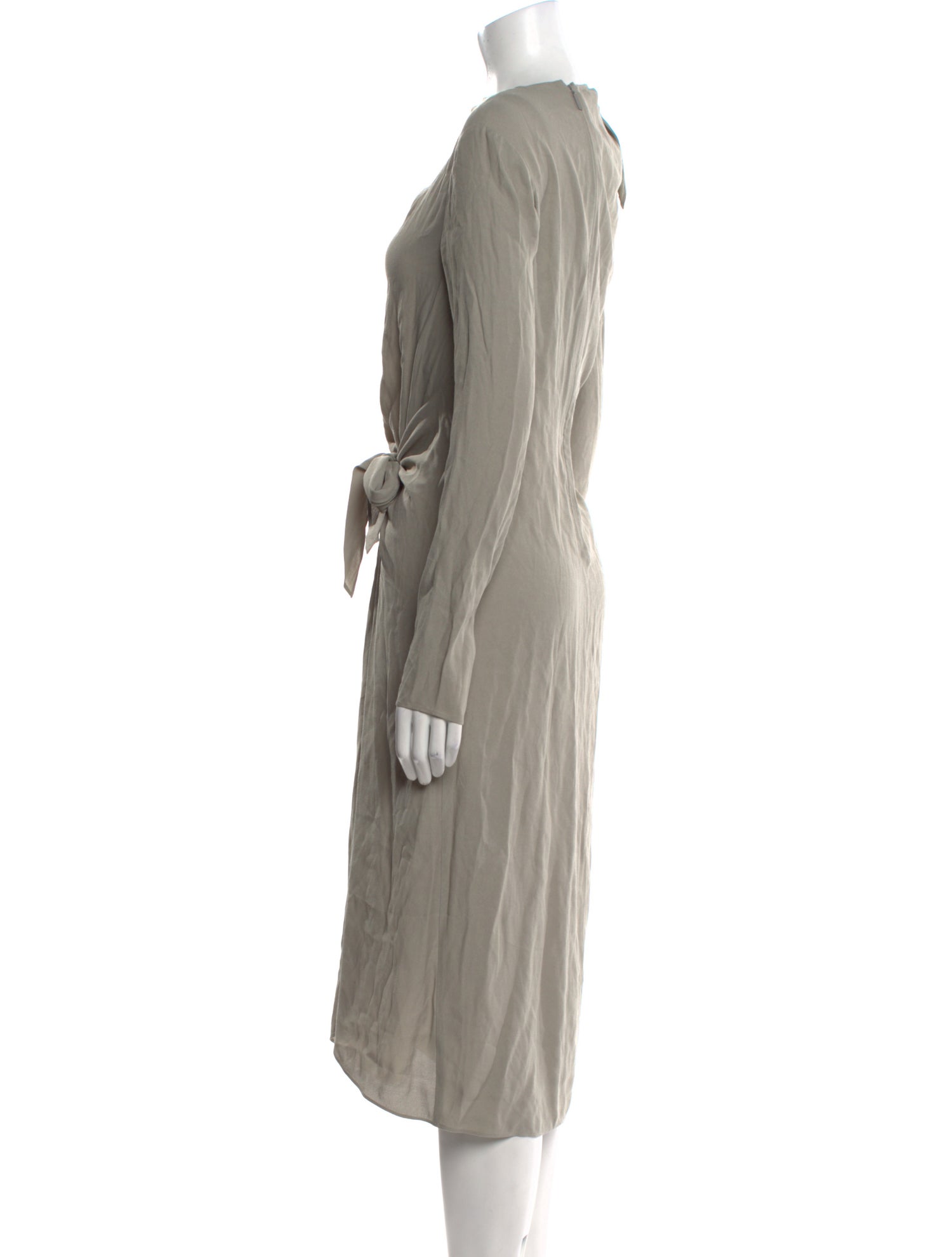 Tibi Bateau Neckline Long Dress