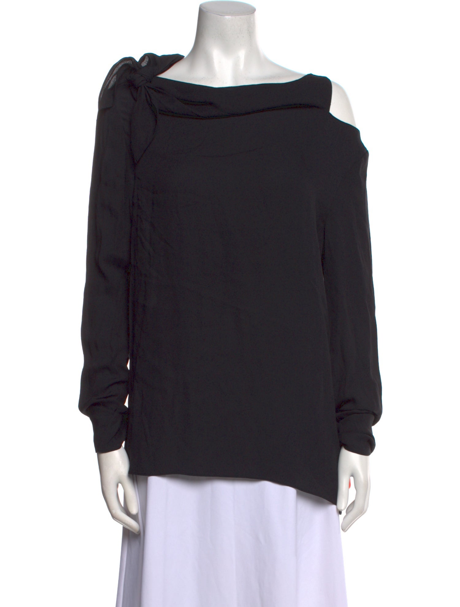 Tibi Bateau Neckline Long Sleeve Sweatshirt
