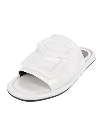 Tibi Patent Leather Slides
