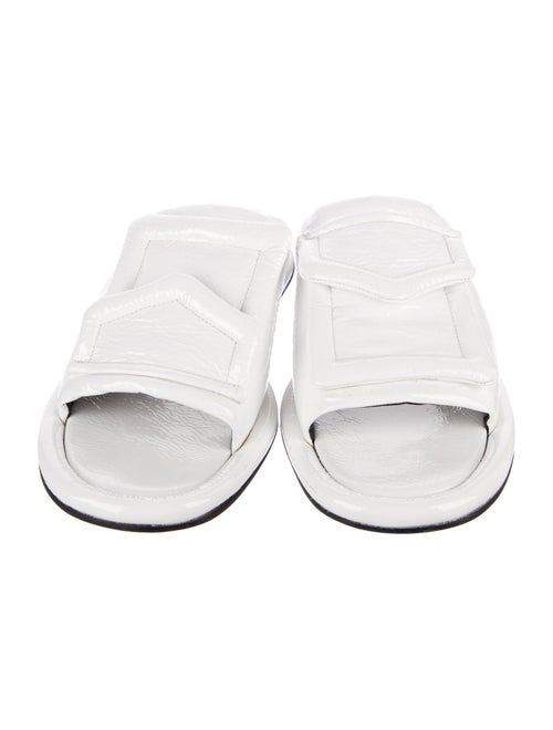 Tibi Patent Leather Slides