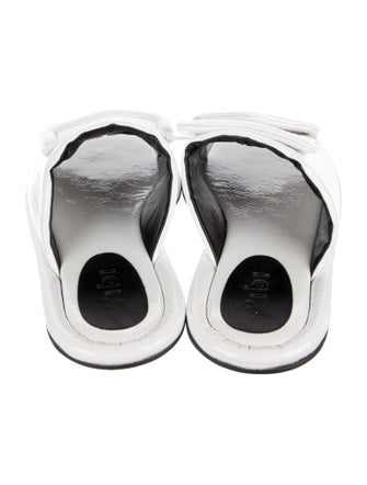 Tibi Patent Leather Slides