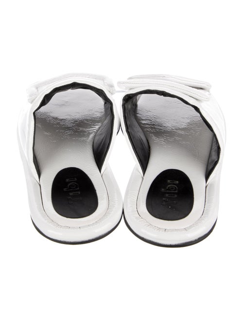 Tibi Patent Leather Slides