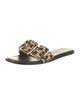 Tibi Ponyhair Animal Print Slides
